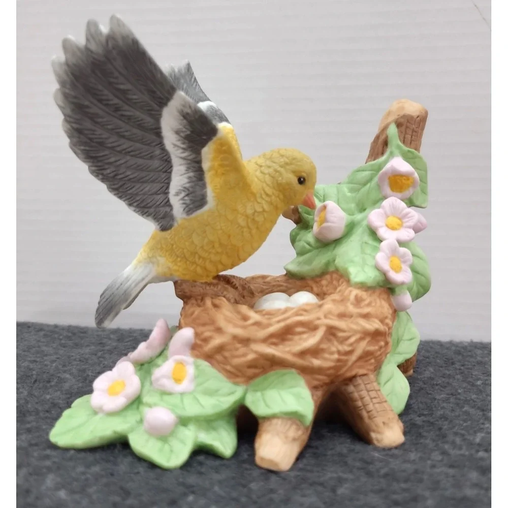 Lenox Goldfinch Female Bird Sculpture  5